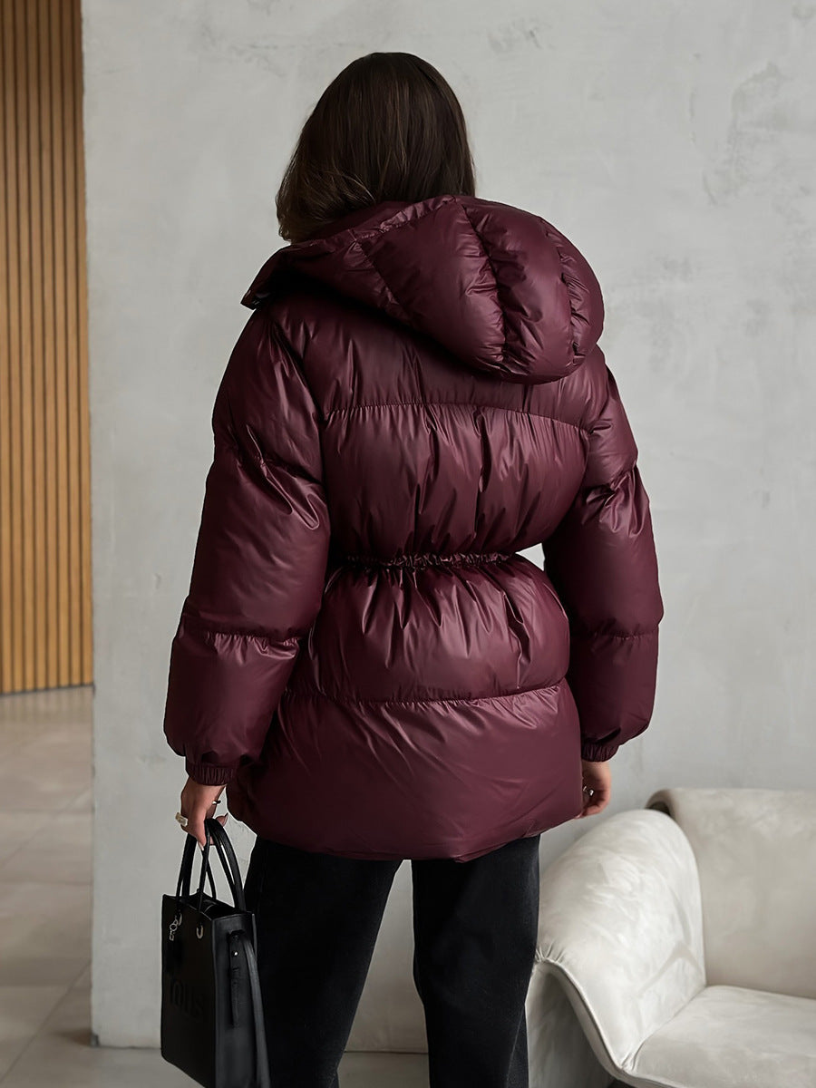 Arden Drawstring Waist Puffer Jacket