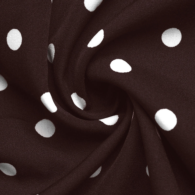 Nadege Polka Dot Bell Sleeve Mini Dress