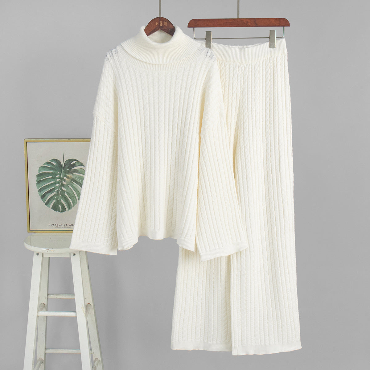 Venetia Cable Knit Sweater and Pants Set