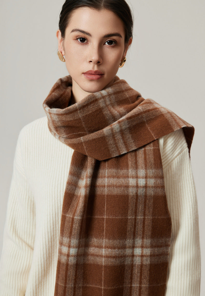 Belmere Wool Checked Scarf