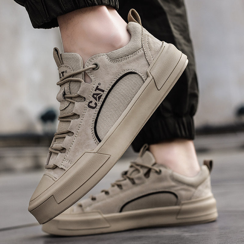 UrbanEdge | Men's Urban Style Leather-Like Sneakers