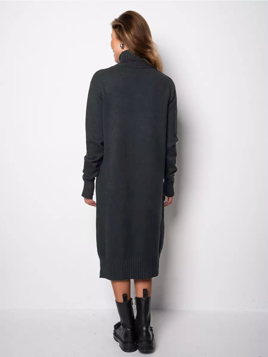 Vibeke Turtleneck Knit Sweater Dress