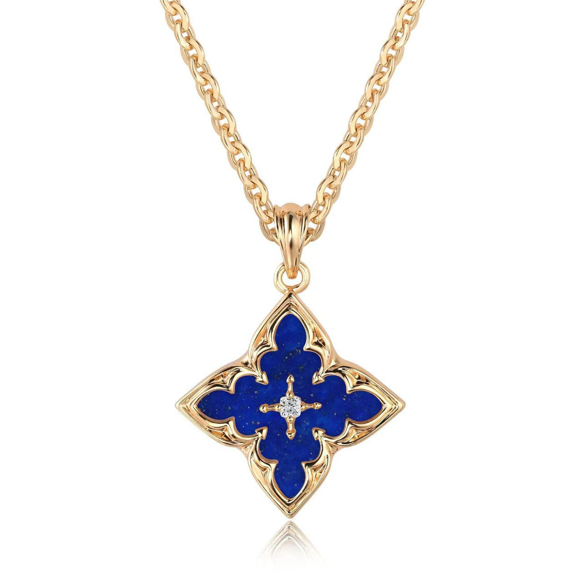 Gold Clover Pendant Necklace | Delicate Everyday Layering Necklace