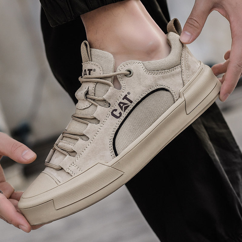 UrbanEdge | Men's Urban Style Leather-Like Sneakers