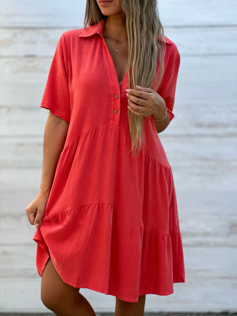 Lena - Casual linen summer dress