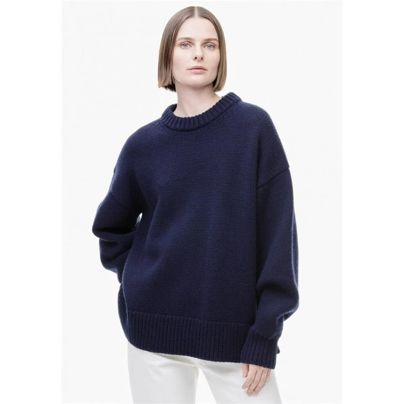 Deanna | Womens Pure Cashmere Oversized Sweater | Relaxed Fit, Soft Warm Knit | Gray, White or Brown Sizes S-2XL