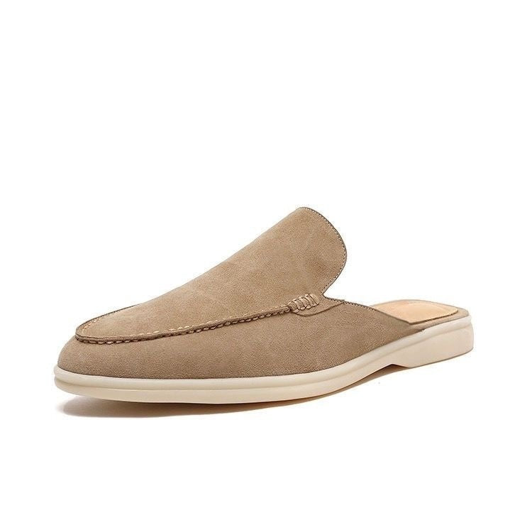 Unisex Slip-On Loafers, Moc Toe, Low Flat Sole