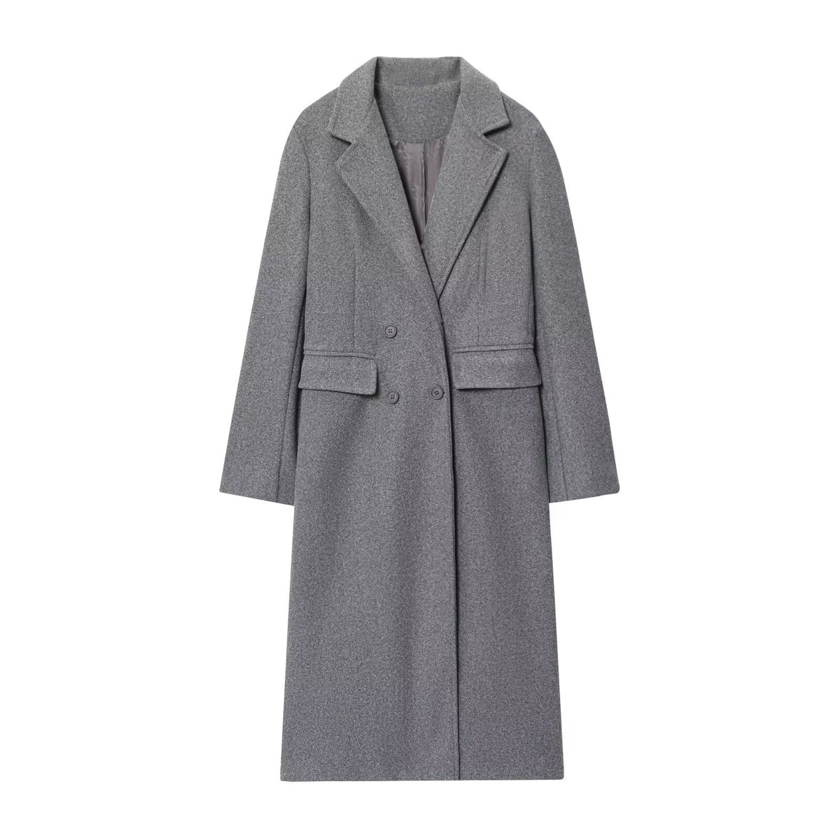 Esme Double-Breasted Longline Wool Coat