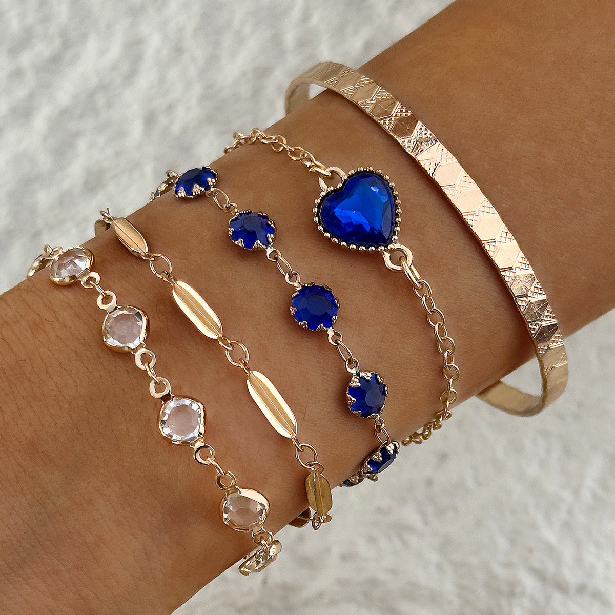Gold Bracelet Set | Stacking Bracelets for Women | Aveline Northblue