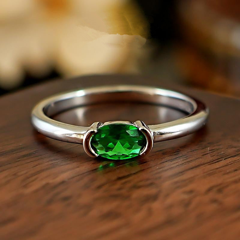 White Gold Statement Ring