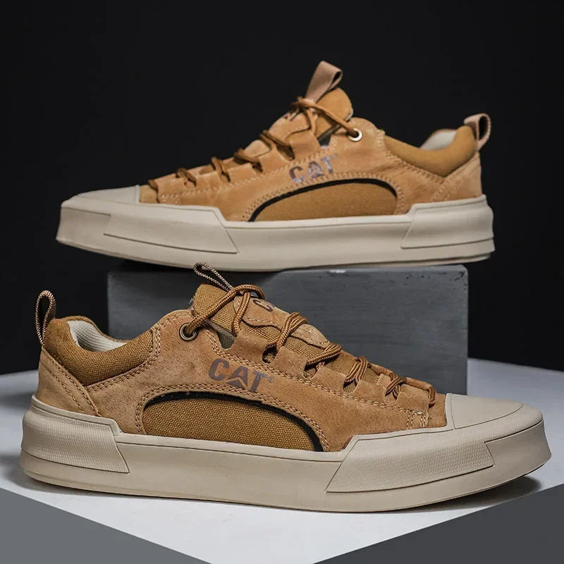 UrbanEdge | Men's Urban Style Leather-Like Sneakers