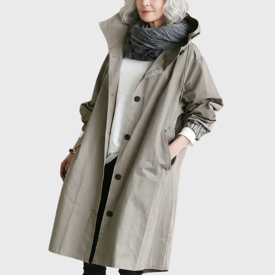 Women's Waterproof Trench Coat, Belted