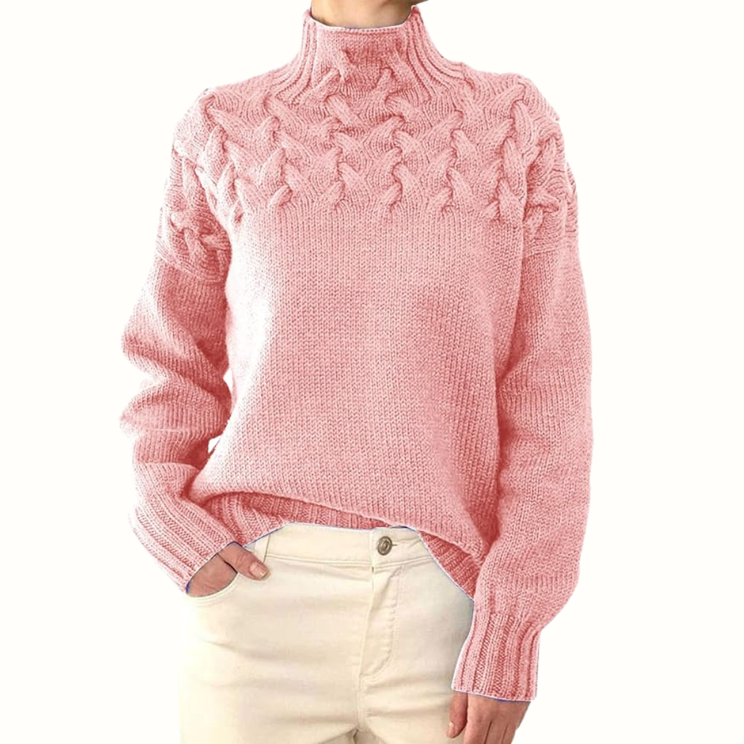 Women's Turtleneck Sweater | For Winter | Size S-3XL | Sky Blue, Dark Green, Red, Blue, Grey, Light Pink and 7 more