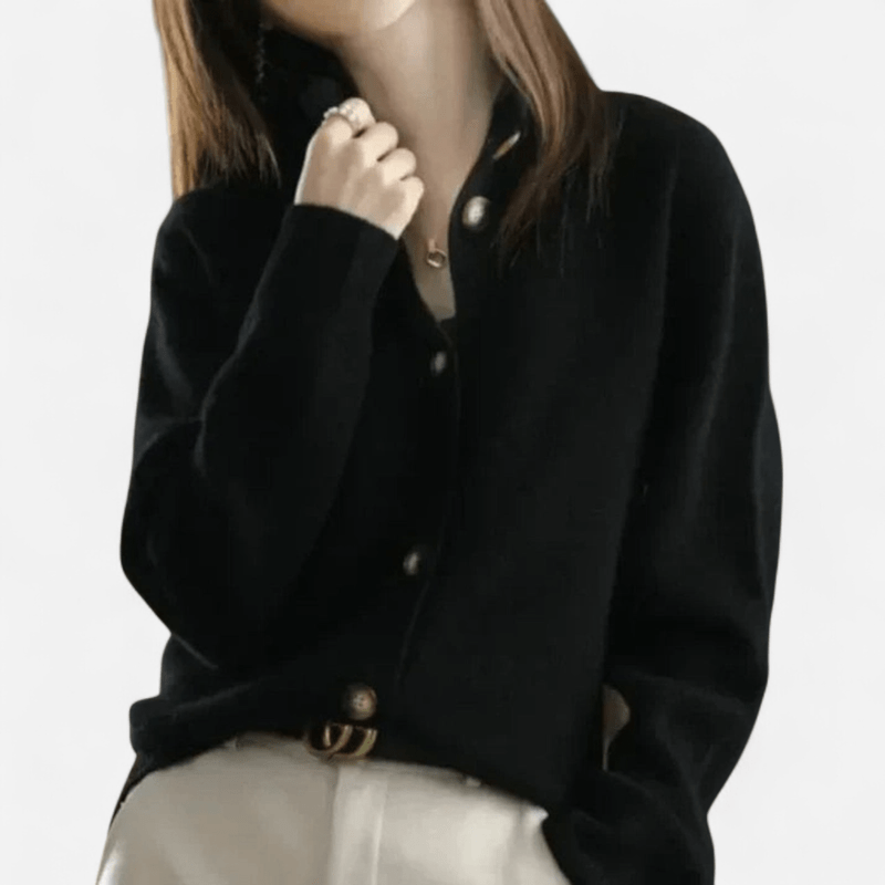 Jennifer | Womens Cashmere Cardigan, Button Front | Soft, Warm, Easy to Layer | Khaki, Off White and More S-XL