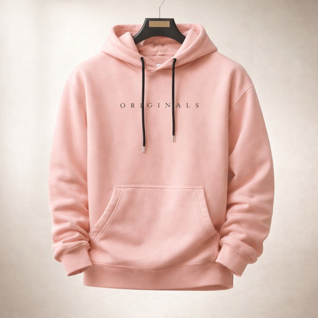 Unisex Relaxed Fit Pullover Hoodie, Drawstring Hood, Long Sleeves
