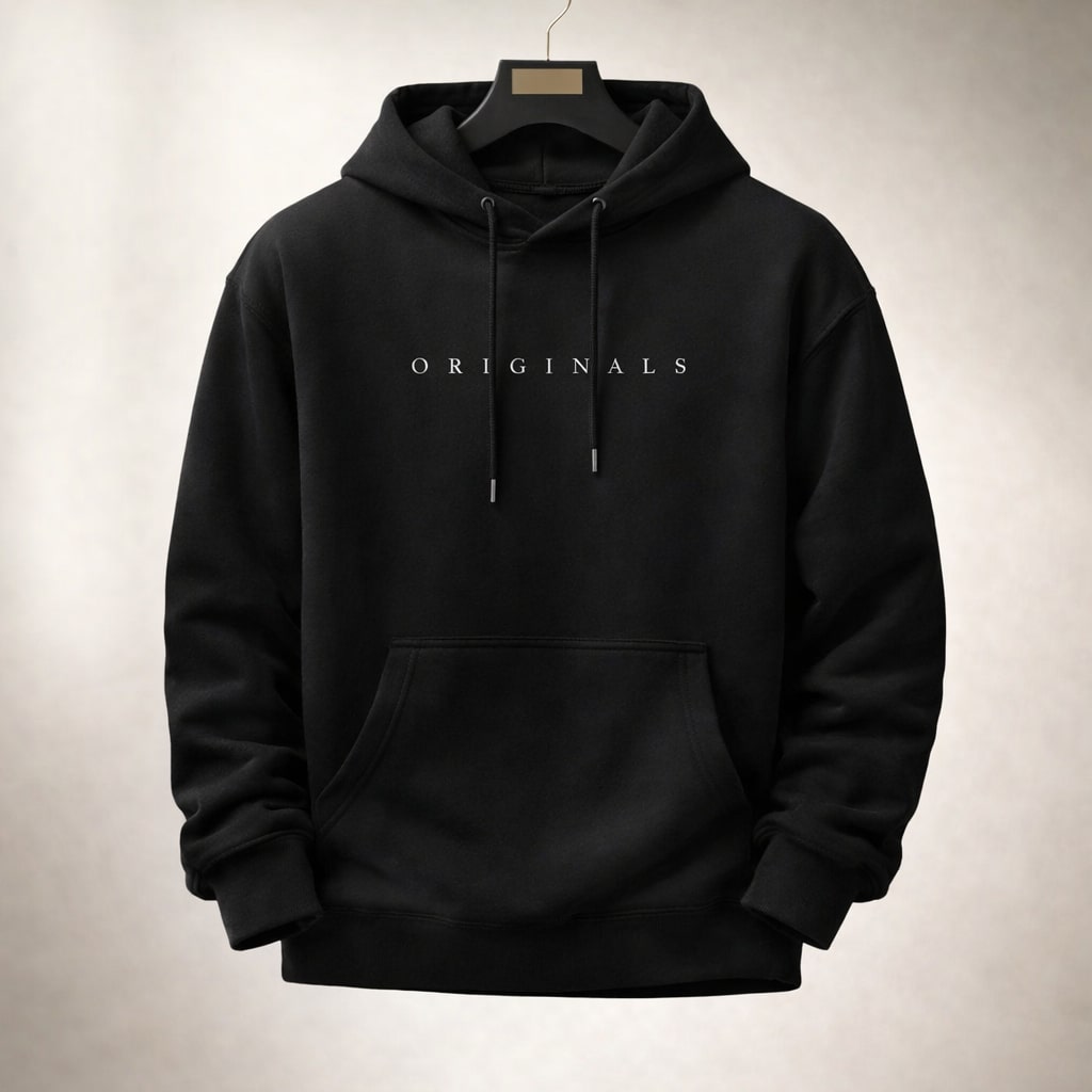 Unisex Relaxed Fit Pullover Hoodie, Drawstring Hood, Long Sleeves