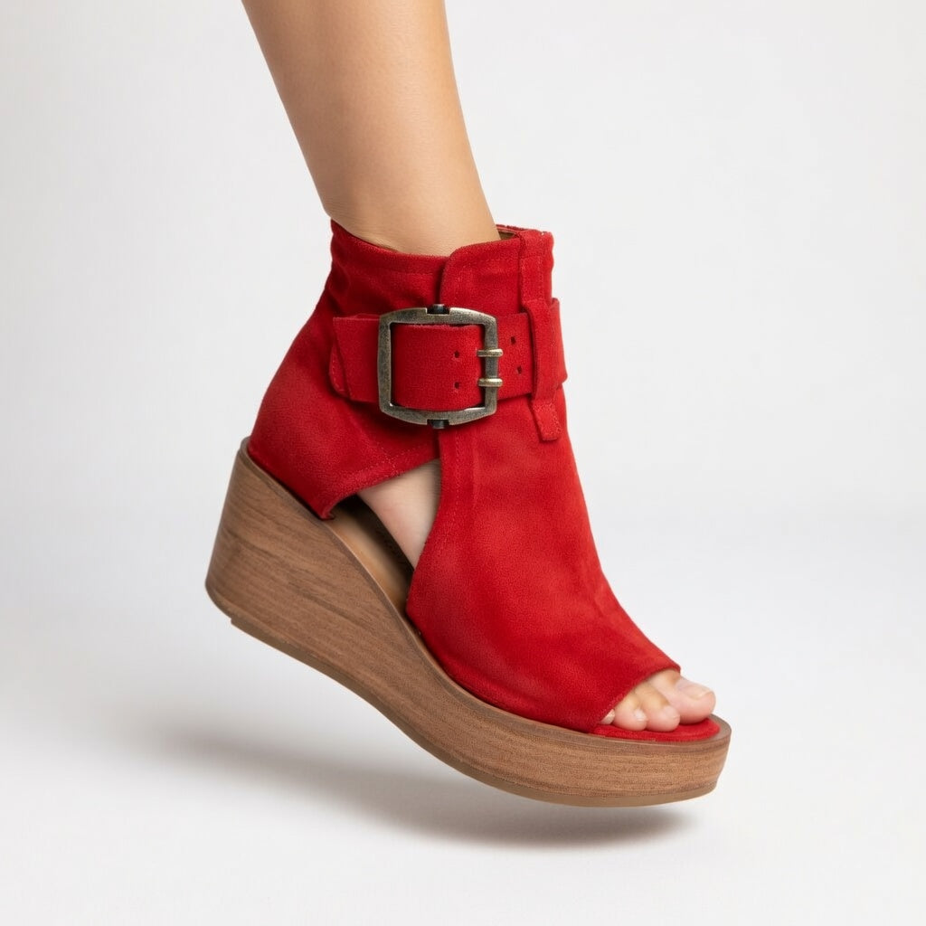 Lila | Open-Toe Women's Platform Ankle Boots