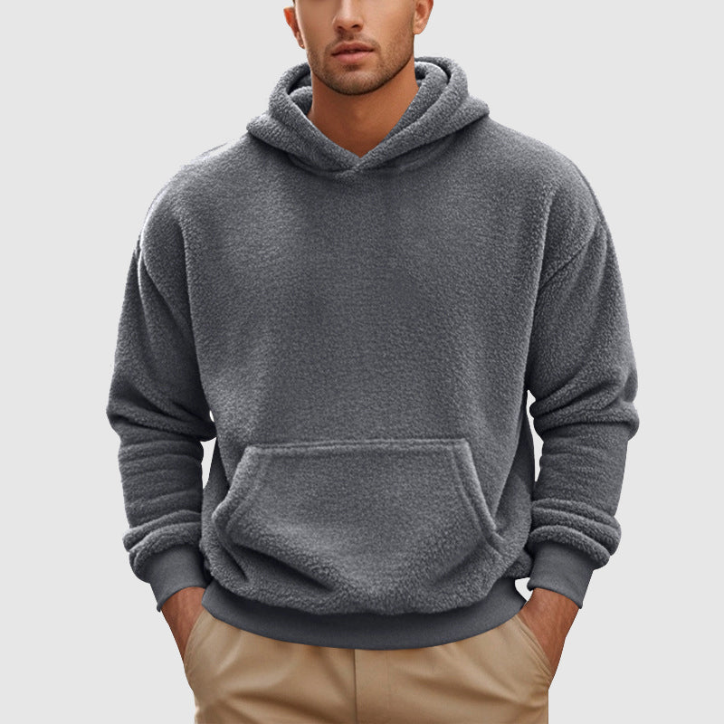 Men's Fleece Hoodie with Kangaroo Pocket