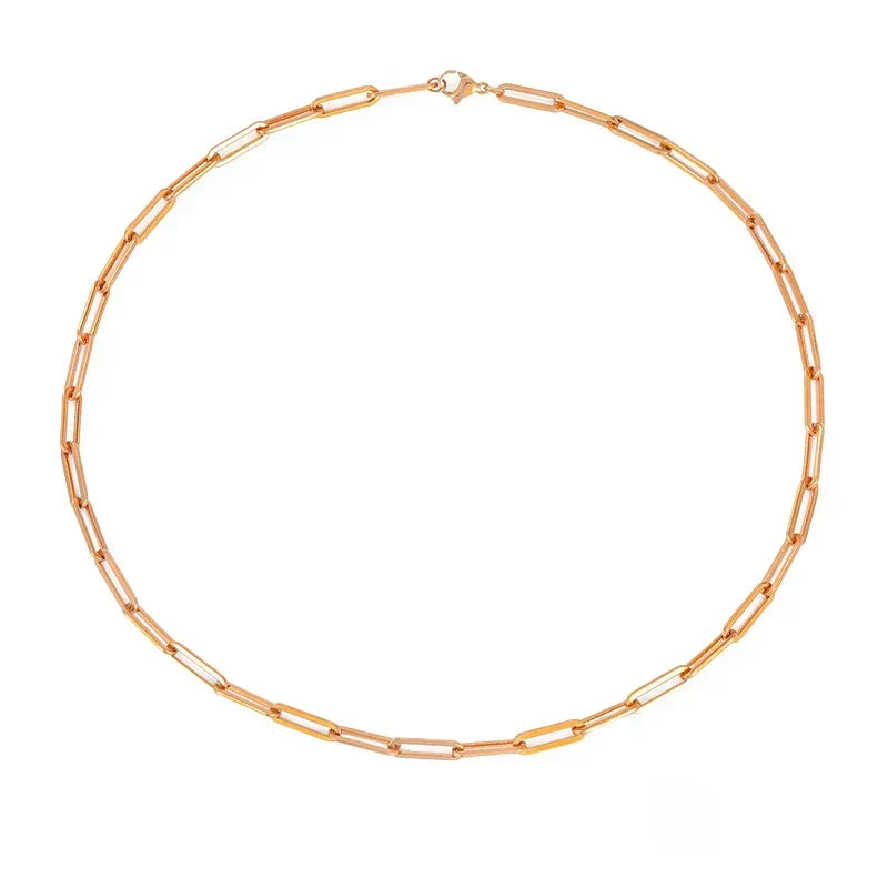 Elegant Chain Necklace in White Gold | Classic Layering Piece