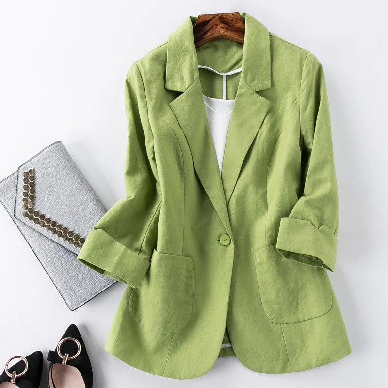 Livia Linen Blazer
