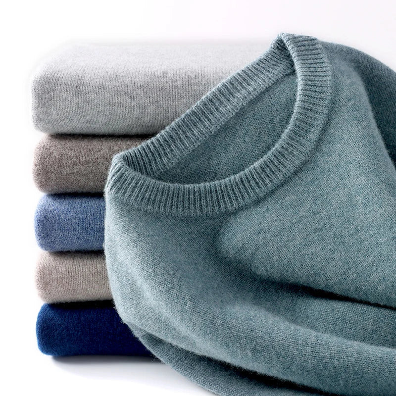 John | Mens Fine Knit Crewneck Sweater | Regular Fit, Soft Crew Neck, Ribbed Trim | Black, Green and More S-3XL