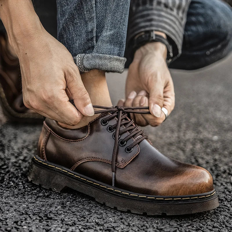 Onyx | Men's Cap-Toe Oxford Leather-Like Boots
