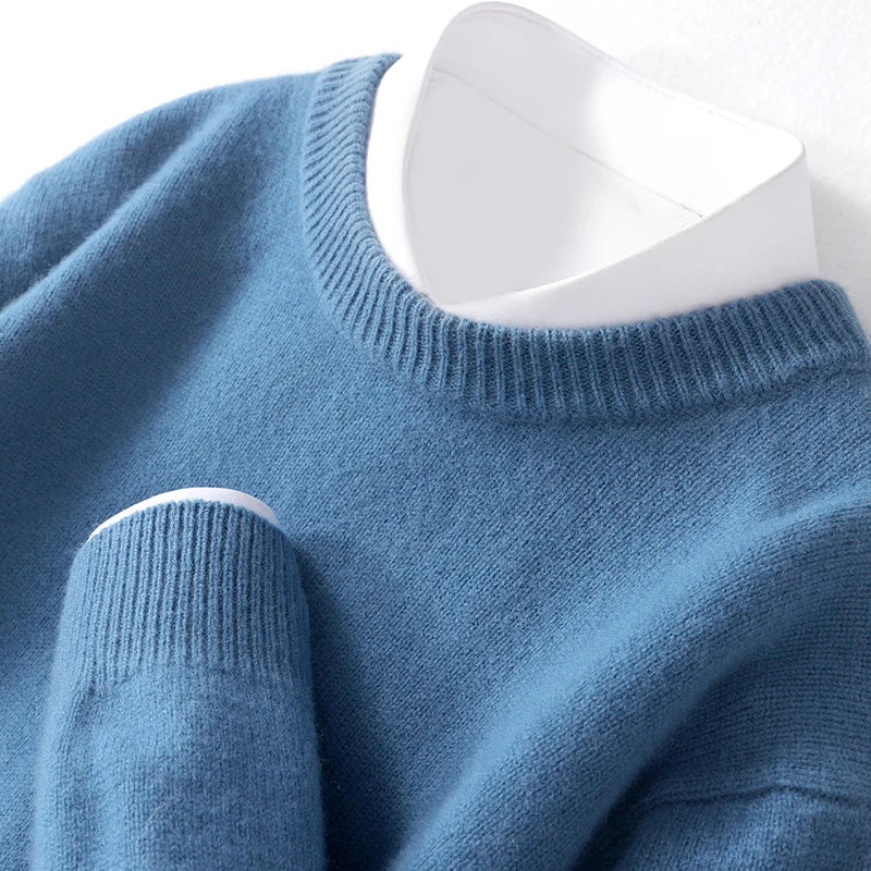 John | Mens Fine Knit Crewneck Sweater | Regular Fit, Soft Crew Neck, Ribbed Trim | Black, Green and More S-3XL