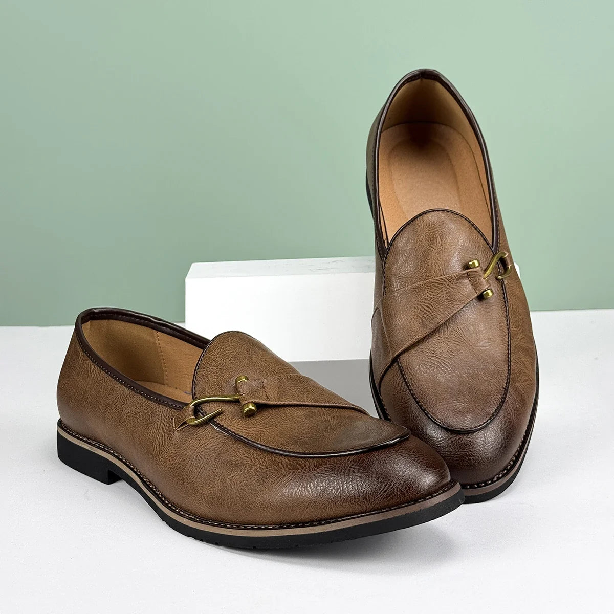 Pelle D'Oro Leather Loafers