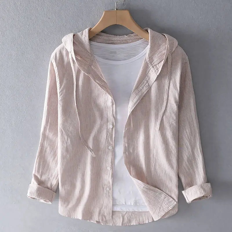 Ward Linen Hooded Shirt
