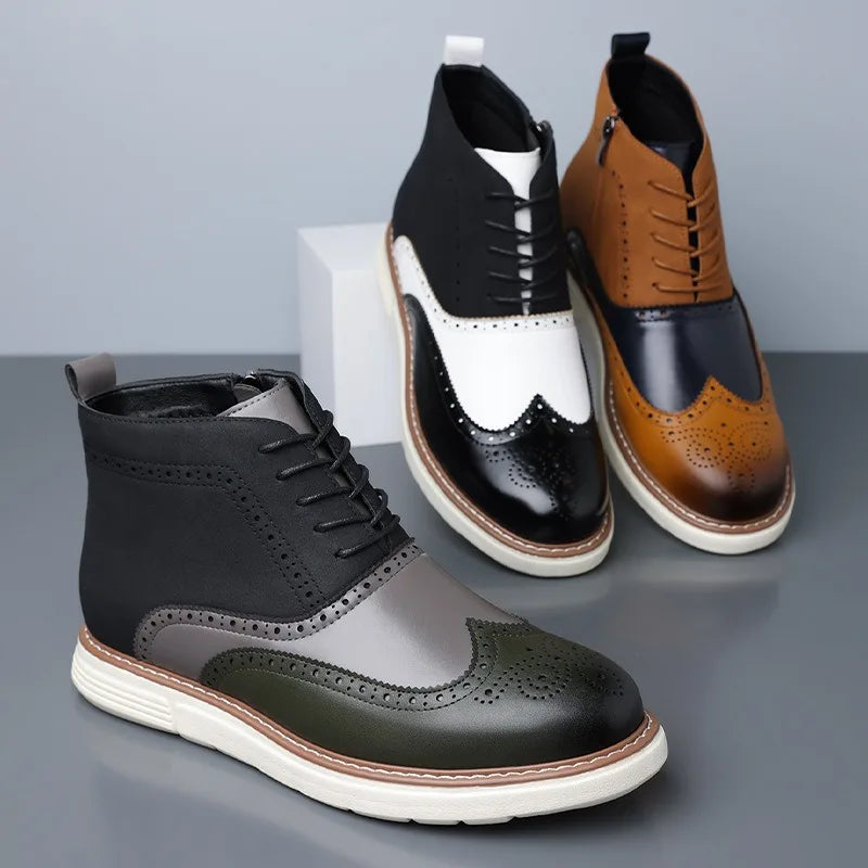 Raven Leather Boots