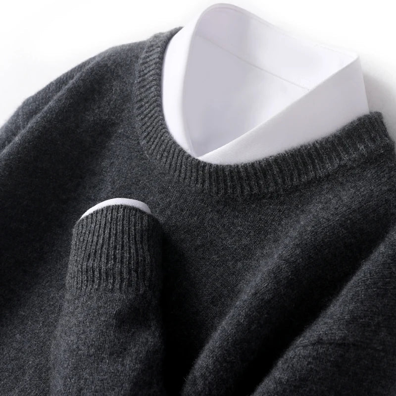 John | Mens Fine Knit Crewneck Sweater | Regular Fit, Soft Crew Neck, Ribbed Trim | Black, Green and More S-3XL