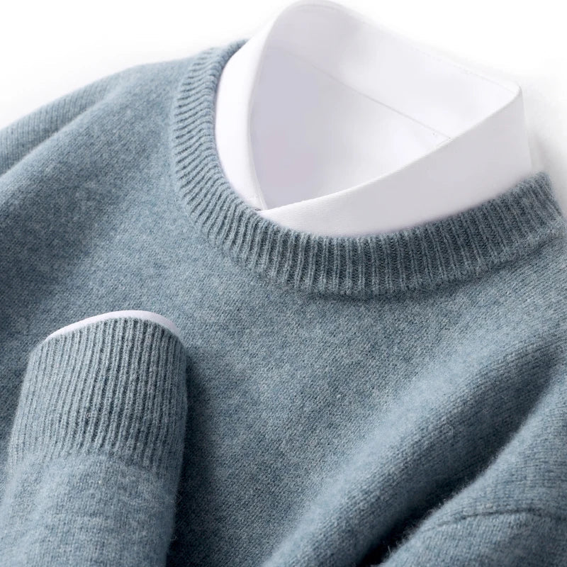 John | Mens Fine Knit Crewneck Sweater | Regular Fit, Soft Crew Neck, Ribbed Trim | Black, Green and More S-3XL