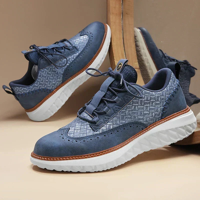 Oxford Ridge | Oxford Style Leather-Like Sneakers