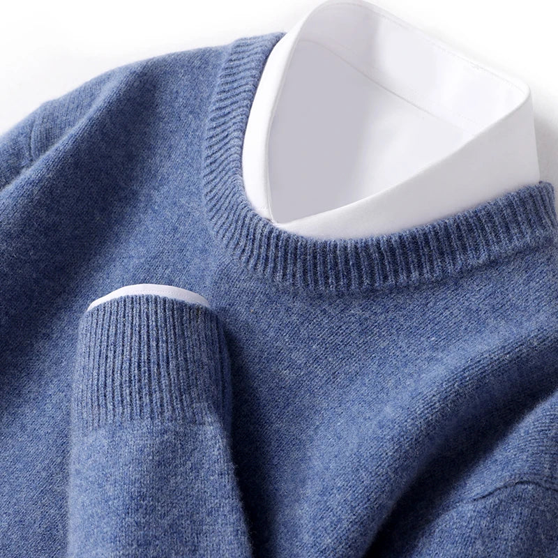 John | Mens Fine Knit Crewneck Sweater | Regular Fit, Soft Crew Neck, Ribbed Trim | Black, Green and More S-3XL