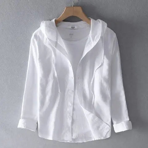 Ward Linen Hooded Shirt