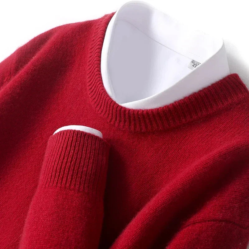 John | Mens Fine Knit Crewneck Sweater | Regular Fit, Soft Crew Neck, Ribbed Trim | Black, Green and More S-3XL