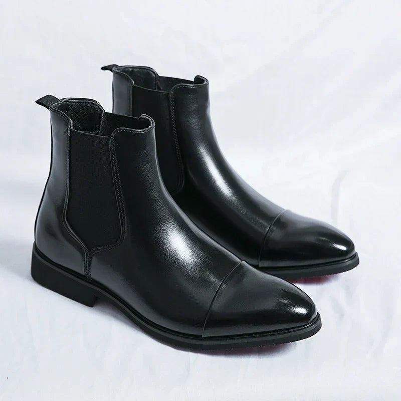 Annibale Carracci | Classic men's leather-like boots
