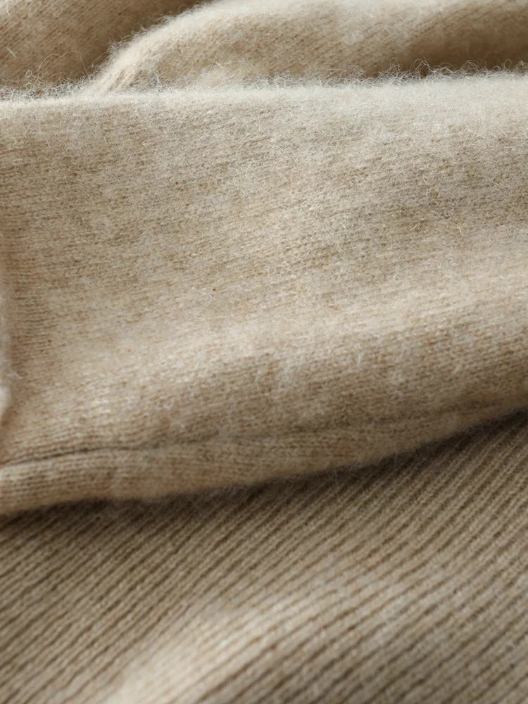 Teresa | Womens Cashmere Sweater with Crossover Collar | Standard Fit, Hand Wash | Pink, Red, Ivory and More XS-XL