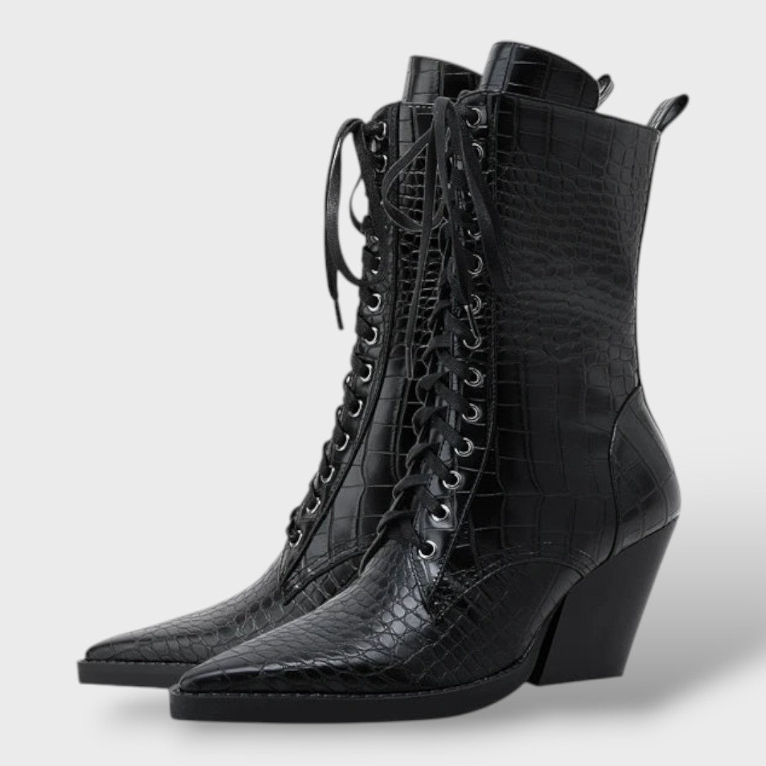 Women's Lace-Up Cowboy Boots