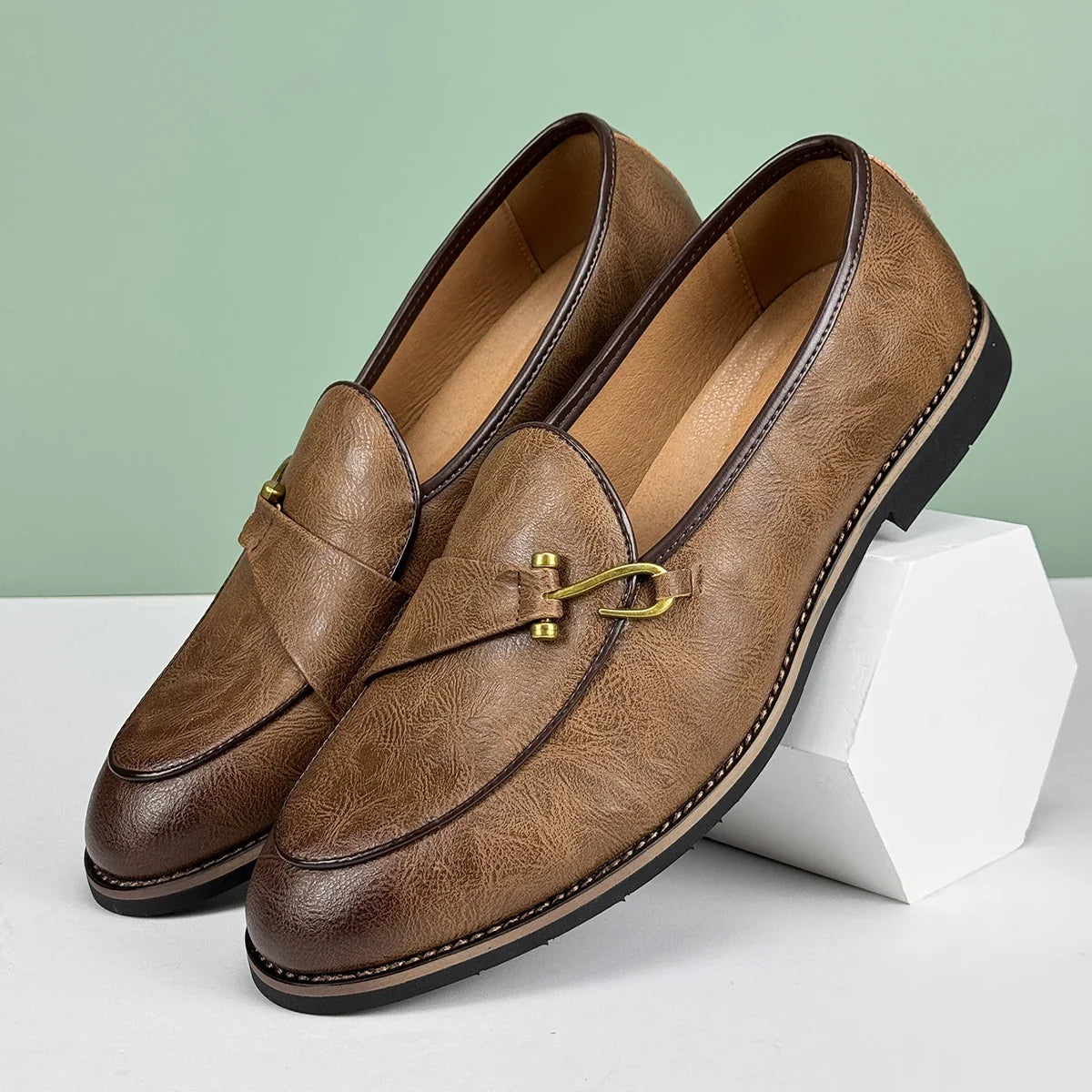 Pelle D'Oro Leather Loafers
