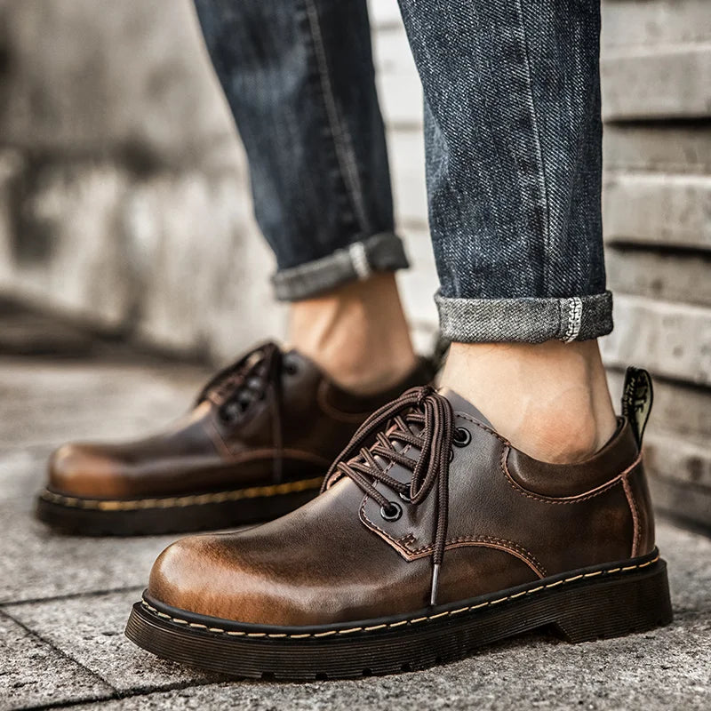Onyx | Men's Chunky Sole Leather-Like Boots