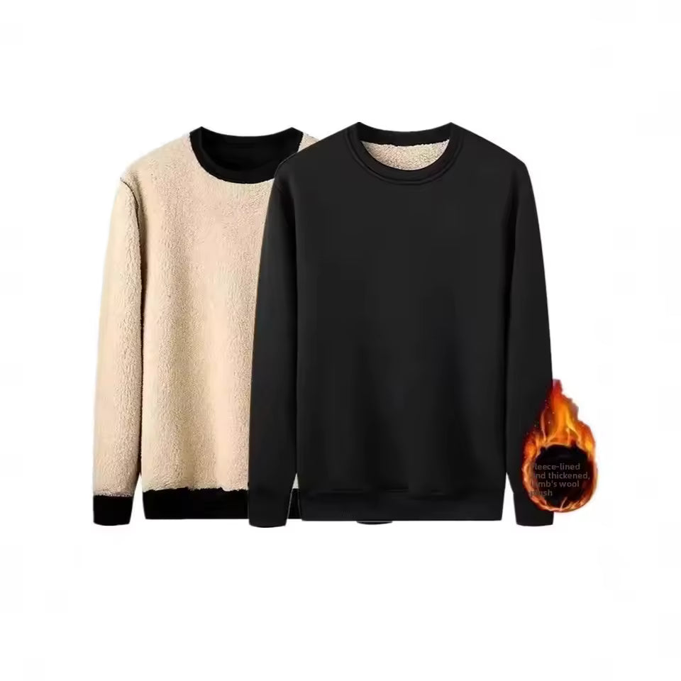 Men's Crew Neck Sweatshirt, Long Sleeves, Ribbed Trims