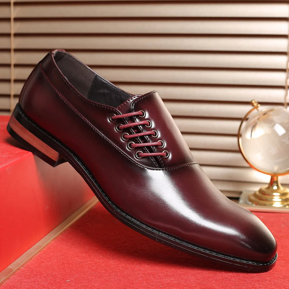 Bertolini | Classic Men's Leather-Like Oxford Shoes