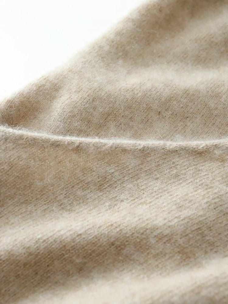 Teresa | Womens Cashmere Sweater with Crossover Collar | Standard Fit, Hand Wash | Pink, Red, Ivory and More XS-XL