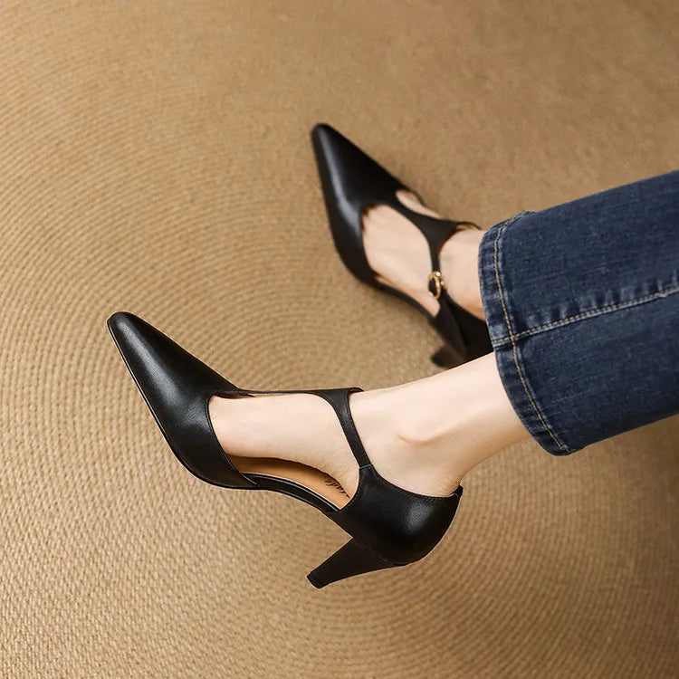 Triana Genuine Leather Heels