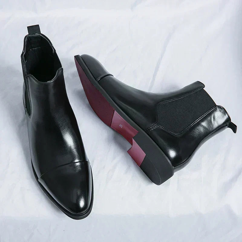 Annibale Carracci | Classic men's leather-like boots