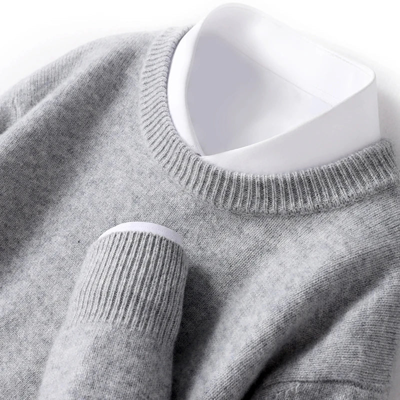 John | Mens Fine Knit Crewneck Sweater | Regular Fit, Soft Crew Neck, Ribbed Trim | Black, Green and More S-3XL