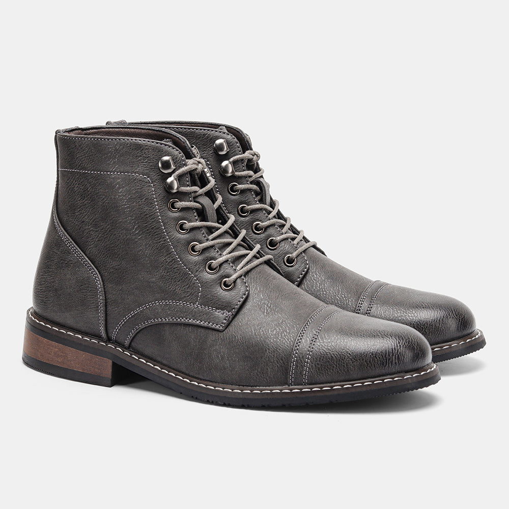 Ralph | Retro Men's Leather-Like Derby Boots