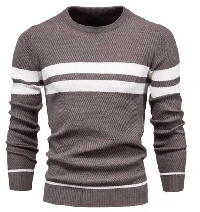 Edward – Elegant Men’s Herringbone Sweater
