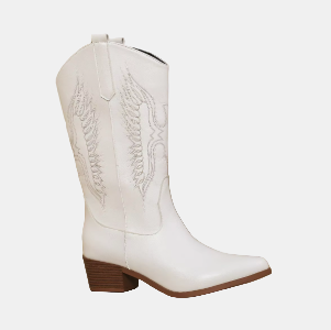 Women's Heeled Boots with Non-Slip Sole and Cushioned Footbed | Size 4-11 | Black, Brown, White